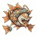 pokemon magikarp in origami style tattoo design idea
