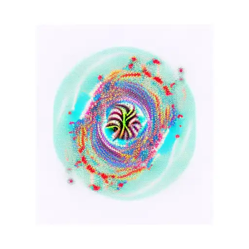 Atomic Whirl  tattoo design idea