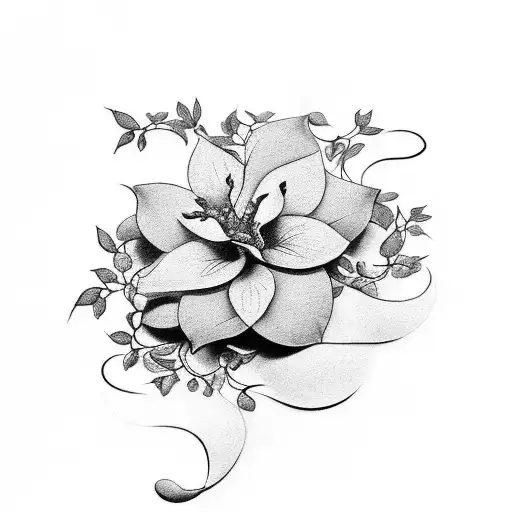 A black-grey tattoo of a poem written in a delicate font, with the text 'Gözlerinden öperim' (I kiss your eyes) flowing gracefully like a vine of jasmine flowers. tattoo design idea