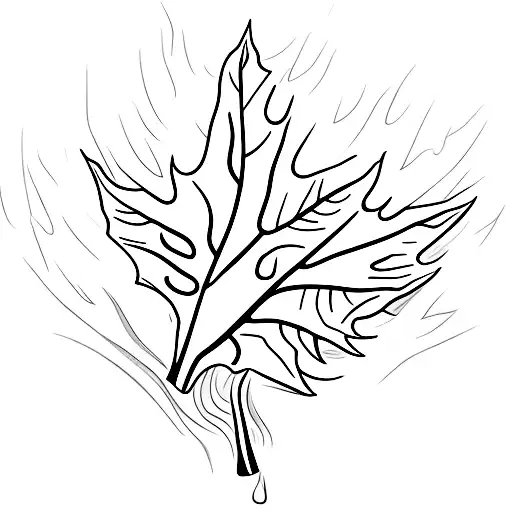 Maple Leaf tattoo design idea