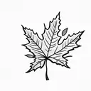 Maple Leaf tattoo design idea
