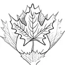 Maple Leaf tattoo design idea
