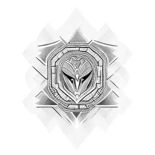 mosaic tattoo design idea