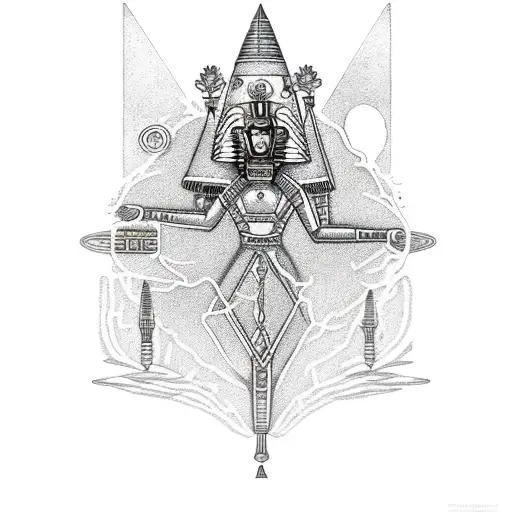 Empress tarot card, 3 cartoon astronauts, Egyptian ankh,mixed flowers, mixed cosmos, family, the words I AM, Taurus zodi tattoo design idea