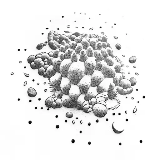 cool cactus in anime Style  tattoo design idea