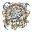 sizzler logo tattoo design idea