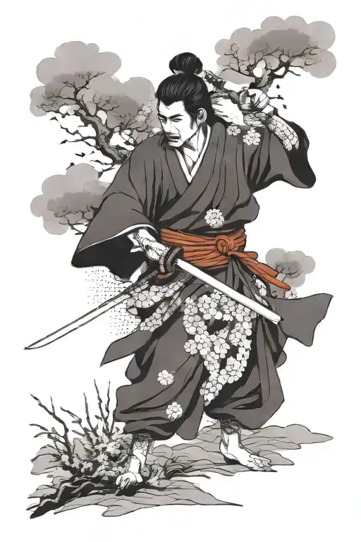 Miyamoto Musashi tattoo design idea