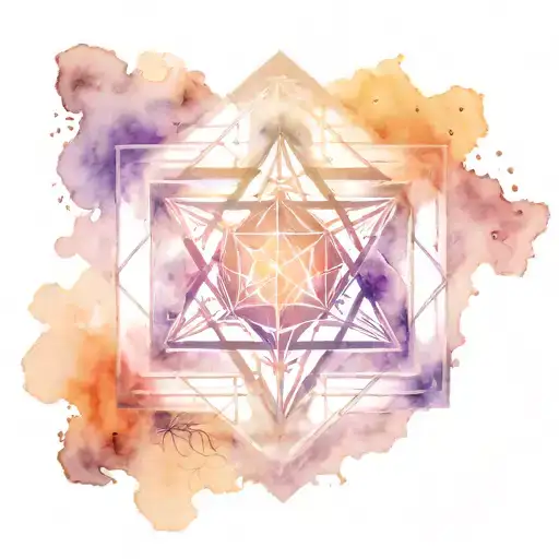 metatrons cube tattoo design idea