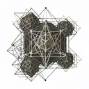 metatrons cube tattoo design idea