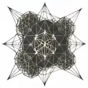 metatrons cube tattoo design idea