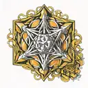 metatrons cube tattoo design idea