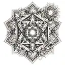 metatrons cube tattoo design idea
