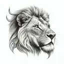 lion tattoo design idea