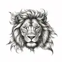 lion tattoo design idea