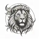 lion tattoo design idea