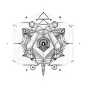 cancer scorpio astrology tattoo design idea