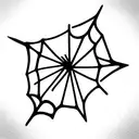 web for elbow tattoo design idea