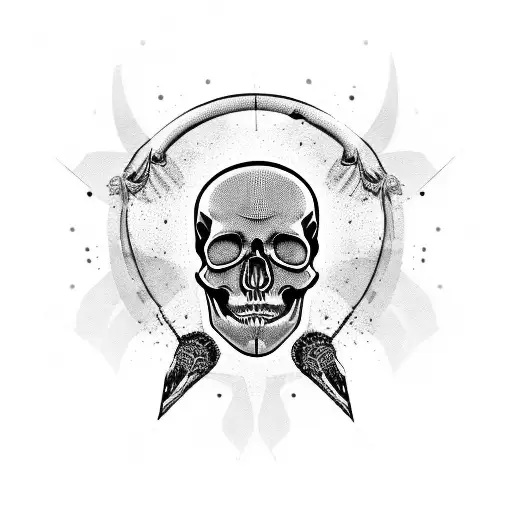 Crying Skull tattoo design idea