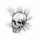 Crying Skull tattoo design idea