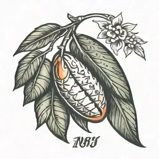 mango with birth year 1981  tattoo design idea