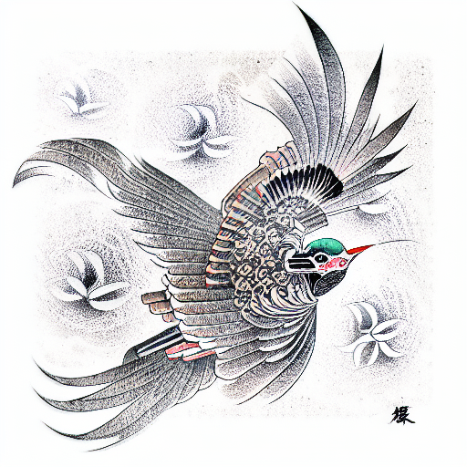 Bird tattoo design idea