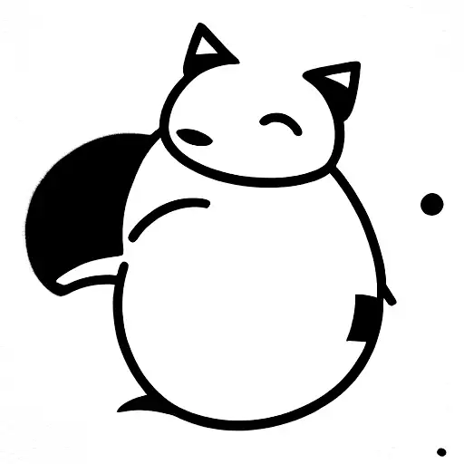 snorlax tattoo design idea