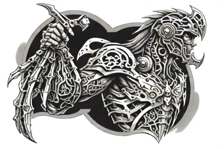 Warrior Protector tattoo design idea