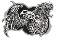 Warrior Protector tattoo design idea