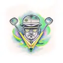 john deere combine on left arm using john deere green tattoo design idea