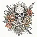 death cousin  tattoo design idea