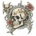 death cousin tattoo design idea
