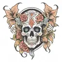 death cousin tattoo design idea
