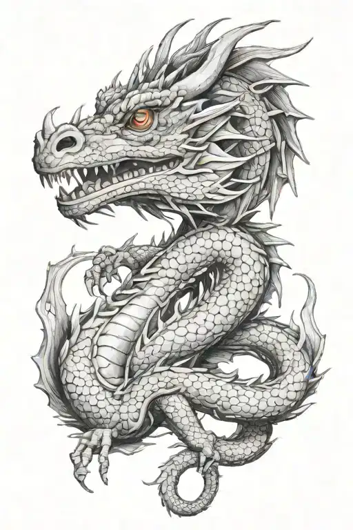 DRAGON MELEYS tattoo design idea