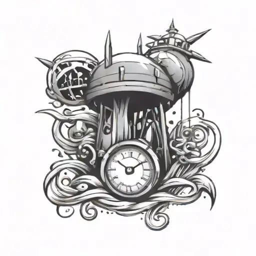 adventure time piece tattoo design idea