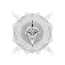 arabic structure  tatto man on the forearm with crescent moon tattoo design idea