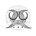 arabic structure  tatto man on the forearm with crescent moon tattoo design idea