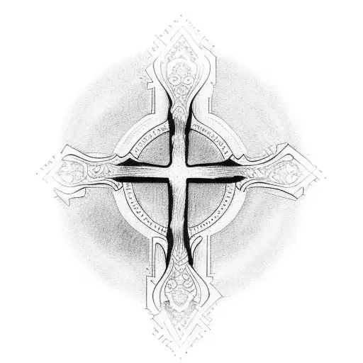 three crosses tattoo design idea
