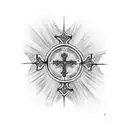 three crosses tattoo design idea
