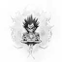 ryuk death note tattoo design idea