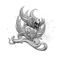 dodge challenger tattoo design idea