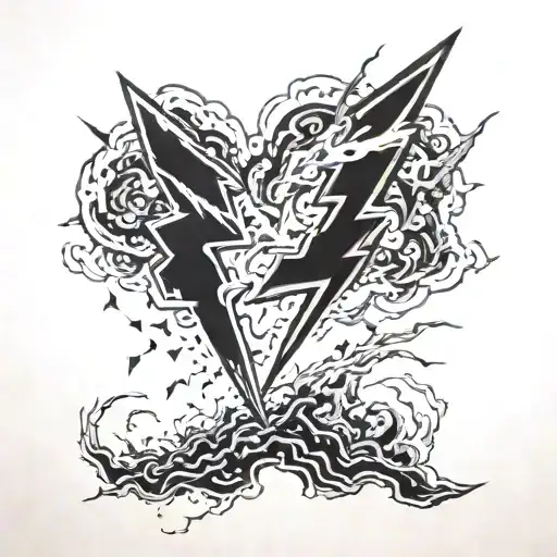 Lightning Bolts and Micah 7:8 tattoo design idea