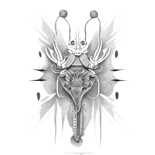 beatle juice tattoo design idea