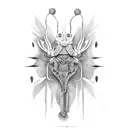 beatle juice tattoo design idea