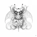 beatle juice tattoo design idea