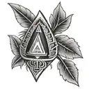 Native american arrowhead  tattoo design idea