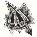 Native american arrowhead  tattoo design idea