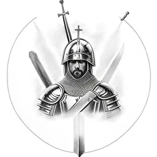 armour of God. Ephesians 6 with a sword going through a rock tattoo design idea