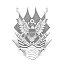 Objective: Generate a digital artwork in the style of a traditional American banner tattoo with the text "Auntie Francis tattoo design idea