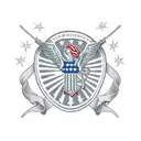 Objective: Generate a digital artwork in the style of a traditional American banner tattoo with the text "Auntie Francis tattoo design idea