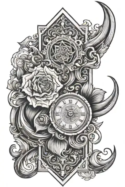 leather tooling tattoo sleeve design tattoo design idea